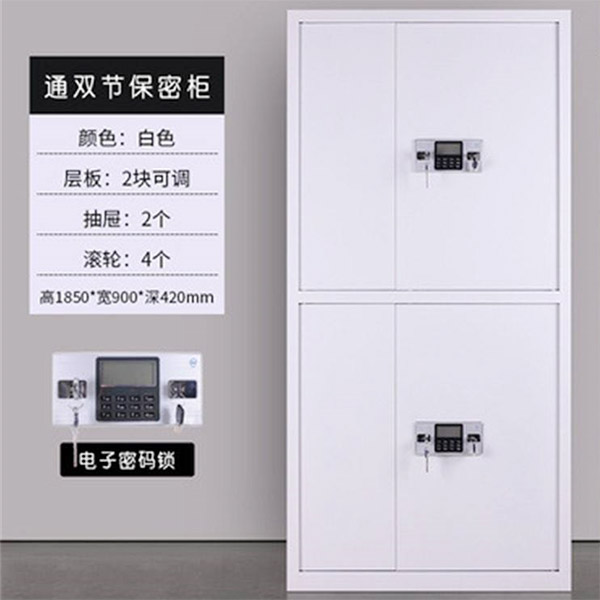 上下雙層對(duì)開(kāi)門(mén)電子保密柜（W900*D430*H1800）